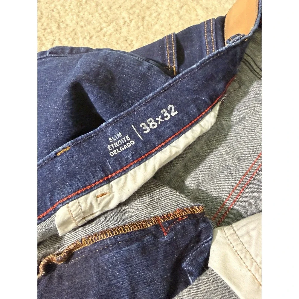 Tommy Hilfiger W38/L32 Men's Straight Leg Jeans - Dark Wash